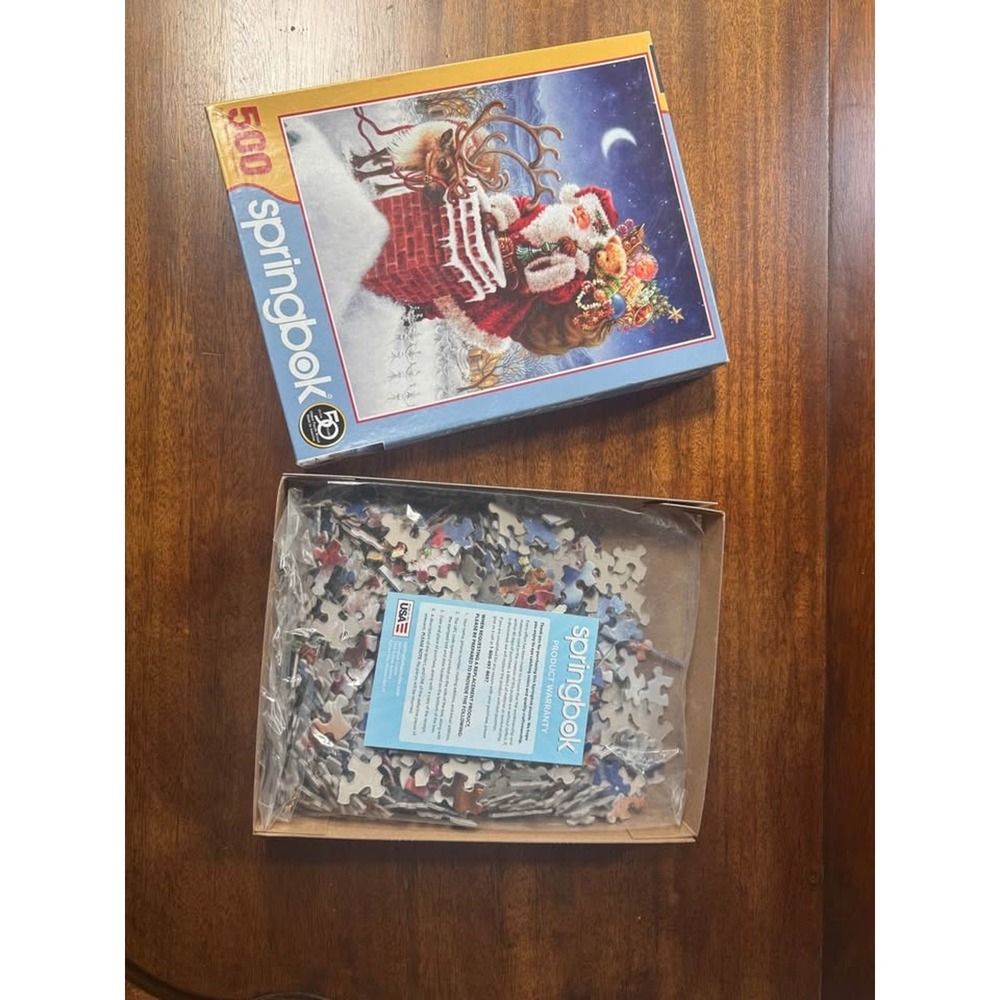 500 piece Springbok Santa puzzle New‎